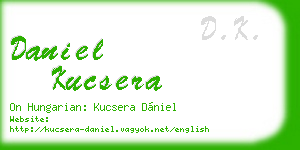 daniel kucsera business card
