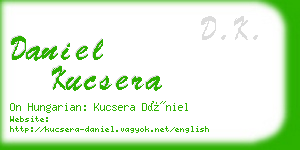 daniel kucsera business card